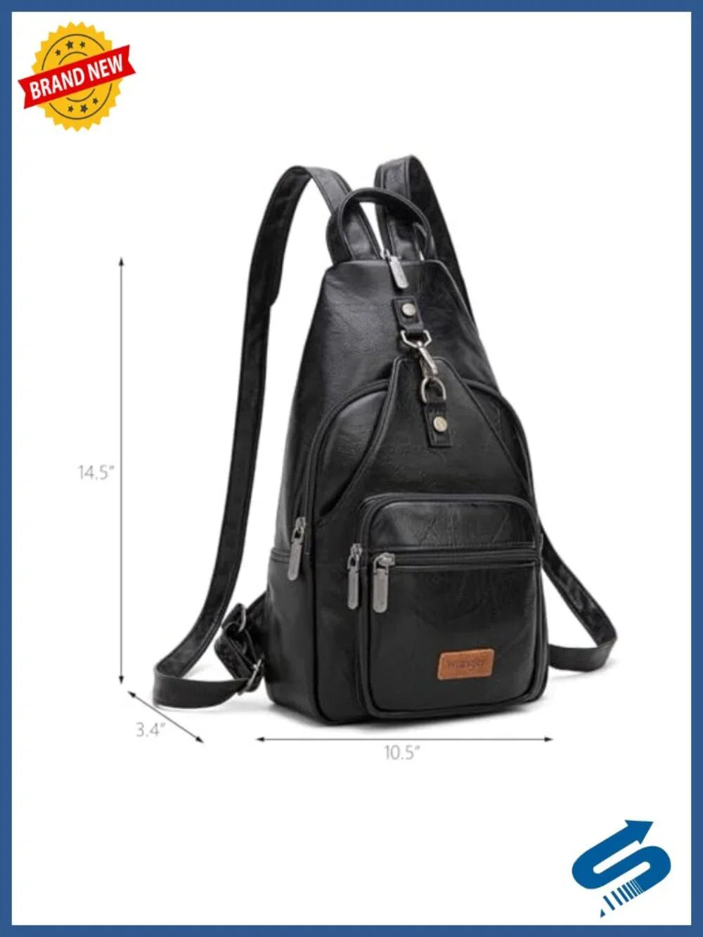 Convertible Sling Backpack Shoulder Purse Adjustable Strap Fashion Backpack